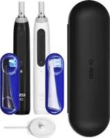 Braun iOG5d.2J6.2K Oral-B iO5 elektrische Zahnbürste, Duo-Pack, mattschwarz + ganz weiß (4210201428695)
