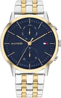 Tommy Hilfiger Uhr Herren Zwei farbiges Edelstahlarmband Quarz Klassisch Design
