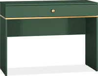 KONSIMO Schreibtisch "ARICIA", Grün, Holz, ELEGANT, 100x79x40cm