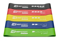 Hop-sport Sada 5 odporových gum 600x50mm | úrovně odporu v rozsahu od 2,5 do 18 kg