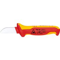 Knipex 985-2SB Nóż do kabli 180 mm VDE SB Długość ostrza: 50 mm, izolowany, czerwony/żółty/srebrny