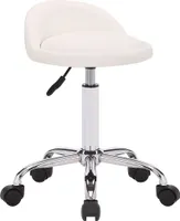 Arbeitshocker HLO-CP127 Kunstleder  weiß