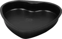 Dr. Oetker Herz-Backform mit Auslaufschutzboden Ø 25 cm, Kuchenform mit Flachboden, herzförmige & auslaufsichere Backform aus Stahl mit Antihaftbeschichtung