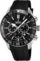Festina F20515/2 Chronograph Uhr Herrenuhr Kautschuk Datum Schwarz