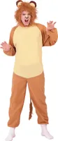 Tier Löwen Onesie Herren Kostüm, Größe: 52 - 54 (L) Farbe: Braun