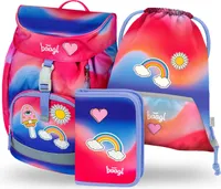 BAAGL Airy Hippie Rucksack-Set 3tlg: Rucksack, Federmäppchen, Turnbeutel