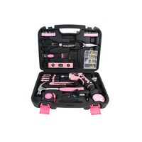 135 Teiliges Werkzeugset Werkzeugkoffer in Pink Design