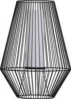 Dehner Solar-Laterne Vilaflor, warmweißes Licht, Ø 38 cm, Höhe 51 cm, schwarz