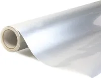 Super błyszcząca metaliczna Srebrna samoprzylepna folia wrap 152x200cm - wnętrze/zewnętrze