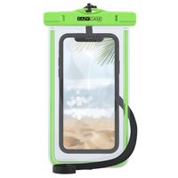 EAZY CASE wasserdichte Handytasche für Alle Smartphones bis 6 Zoll, schützt vor Staub, Sand, Wasser,Schutzhülle mit Umhängeband, IPX8 , Grün