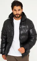 SOULSTAR Herren Winterjacke S2VADUZ Herren Pufferjacke mit Kapuze warme Steppjacke