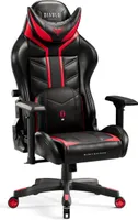 Diablo X-Ray Gaming Stuhl Bürostuhl Schreibtischstuhl 4D Armlehnen Ergonomisch Kunstleder Belastbarkeit bis 150 kg Farbe: Schwarz-rot, Größe Normal