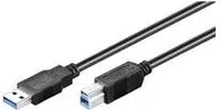 Microconnect USB A/USB B, 5 m - USB kabel (5 m, 5 m, USBUSB A, USB B, 3.0 (3.1 Gen 1), samec/samec, černý)