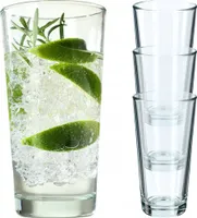 KADAX Trinkgläser, Cocktailgläser aus robustem Glas, Spülmaschinenfeste Longdrinkgläser (4 x 340 ml)