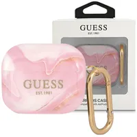 Guess GUA3UNMP púzdro na Airpods 3. Generácia pink Marble Collection