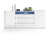 Sideboard Vicenza weiß Hochglanz