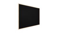 Schwarz Pinnwand mit Holz Rahmen 100x80cm Korktafel Korkwand Pinnwand Kork Schwarz Oberfläche