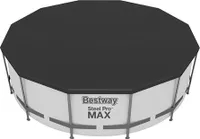 Bestway® PVC-Abdeckplane Ø 370, schwarz, rund