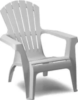 Ipae-Progarden Dolomiti, Lounge, Twarde siedzisko, Twarde podparcie pod plecy, Polipropylen (PP), Biały, 750 mm