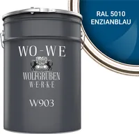 Heizkörperlack Heizungsfarbe Heizkörperfarbe W903 Enzianblau RAL 5010 - 10L