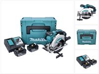 Makita DSS 610 RFJ Akku Handkreissäge 18 V 165 mm + 2x Akku 3,0 Ah + Ladegerät + Makpac