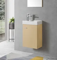 Badmöbel Unterschrank VISITO 40 in eiche inkl. Waschtisch
