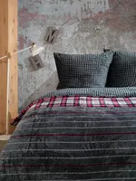 Bettwäsche Bettbezug 200x220 cm, Kopfkissenbezug 80x80 cm 3 teilig Deckenbezug Set aus 100% Polyester Teddy Plüsch mit Reissverschluss - Buymax®