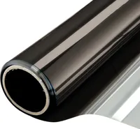 INF Folia okienna chroniąca prywatność, chroniąca przed słońcem, efekt lustra 60x200 cm Czarny