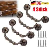 4er Möbelgriffe Schubladen Griff Vintage Stil Möbel Schrank Griffe Antike Bronze