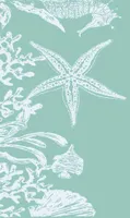 PHLOX Strandtuch 90 x160 cm Badetuch Strandlaken Handtuch Velours - 100% Baumwolle - 580 gram - Weich - Lagoon