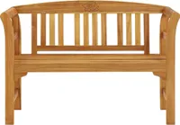 vidaXL Gartenbank 114 cm Massivholz Akazie