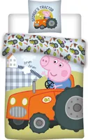 Peppa Pig George's Traktor Kinderbettwäsche-Set 100×135cm, 40×60 cm