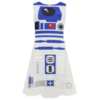 Star Wars - Kostümkleid für Damen - R2-D2 NS5726 (XL) (Weiß/Blau)