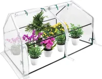 JOIEYOU Gewächshaus Foliengewächshaus 180x90x90cm Gartengewächshäuser mit Tür Treibhaus Tomatengewächshaus Tomatenhaus für Garten Balkon, Weiß