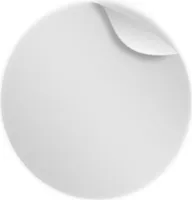 itenga Sticker 4cm rund transparent Siegeletiketten 50erPack