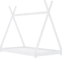vidaXL Dětská postel White Solid Pine 90 x 200 cm