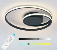 Ailiebe Design® LED Deckenlampe Dimmbar mit Fernbedienung 46cm 3800lm moderne Deckenleuchte für Wohnzimmer mit Memory Funktion