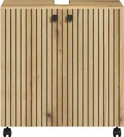trendteam Bad Waschbeckenunterschrank Pure Bliss Evoke Eiche Melamin B/H/T ca. 60/64/42 cm