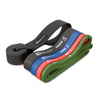 Hop-Sport Widerstandsbänder Set 2-40 kg, Resistance Bands mit Türanker, 4 Widerstandsbänder aus reißfestem Gummi, Krafttraining & Fitness