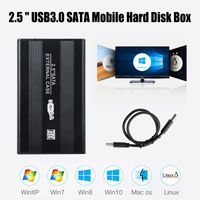 Hard Disk Drive HDD External Enclosure USB 3.0 SATA 2.5'' Portable PC
