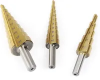 XPOtool HSS Stufenbohrer titanbeschichtet 3-12mm/4-12mm/4-20mm Schälbohrer aus Stahl Kegelbohrer