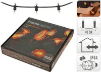 Ambiance Outdoor Lichterkette mit Flammeneffekt 10 Lampen