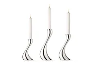 Georg Jensen - COBRA Kerzenhalter, 3 Stück