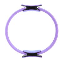 Pilates Kreis Yoga Ring Yoga Rad Fitness Abnehmen Form 4 Farben Dual Grip Yoga Pilates Ring Widerstand Kreis(Lila)