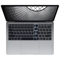 kwmobile Silikon Tastaturschutz für Apple MacBook Air 13" 2018 2019 2020 A1932 - QWERTY US Keyboard Cover Abdeckung - Schwarz