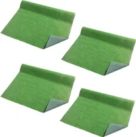 4x Rasenteppich mit Noppen 100x200 cm Grün Teppich Kunstrasen Garten Balkon Kunstgras …