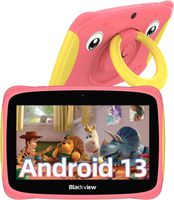 Kinder-Tablet Android 13,7 Zoll Display 4 GB RAM 32 GB ROM,3280 mAh,Tablet für Kinder mit tragbarem Griff und sturzsicherer Hülle vorinstalliert iKids