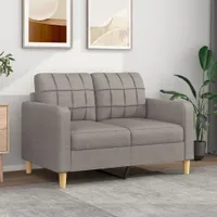 Möbel 2-Sitzer-Sofa Taupe 120 cm Stoff - Klassische Sofas 359090