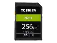 Toshiba High Speed N203 - Flash-Speicherkarte - 256 GB - UHS-I U1 / Class10 - SDXC UHS-I - Schwarz