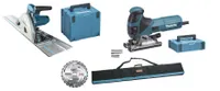 Makita MEU029J Okružná píla SP6000J + Priamočiara píla 4351FCTJ